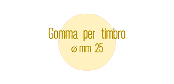 GOMMA DIAMETRO 25 MM