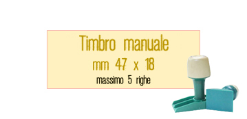 TIMBRO MANUALE 47X18 MM