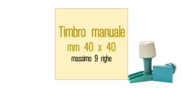 TIMBRO MANUALE 40X40 MM